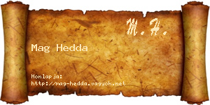 Mag Hedda névjegykártya